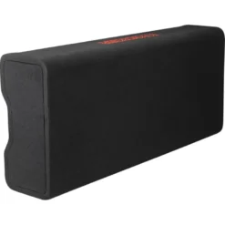 Kicker Solo-Baric DL7TDF122, slimmad sluten nedåtriktad 2x12 tums baslåda, 2 ohm