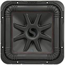 Kicker Solo-Baric L7R102, fyrkantigt 10 tums baselement, 2x2 ohm