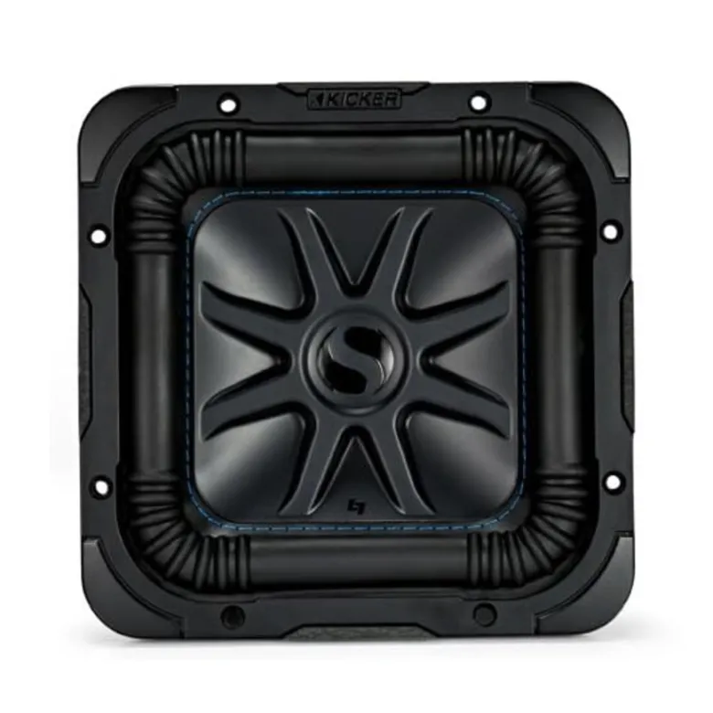 Kicker Solo-Baric L7S82, fyrkantigt 8 tums baselement, 2x2 ohm