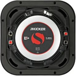 Kicker Solo-Baric L7T84, fyrkantigt slimmat 8 tums baselement, 2x4 ohm