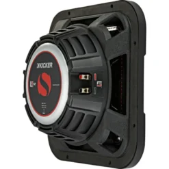 Kicker Solo-Baric L7T124, fyrkantigt slimmat 12 tums baselement, 2x4 ohm