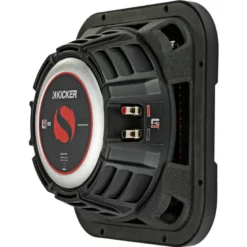 Kicker Solo-Baric L7T102, fyrkantigt slimmat 10 tums baselement, 2x2 ohm