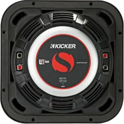 Kicker Solo-Baric L7T102, fyrkantigt slimmat 10 tums baselement, 2x2 ohm