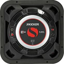 Kicker Solo-Baric L7T122, fyrkantigt slimmat 12 tums baselement, 2x2 ohm