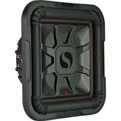 Kicker Solo-Baric L7T122, fyrkantigt slimmat 12 tums baselement, 2x2 ohm