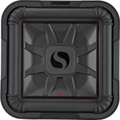Kicker Solo-Baric L7T122, fyrkantigt slimmat 12 tums baselement, 2x2 ohm