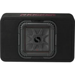 Kicker Solo-Baric TL7T102, slimmad sluten 10 tums baslåda, 2 ohm