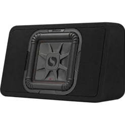 Kicker Solo-Baric TL7T102, slimmad sluten 10 tums baslåda, 2 ohm