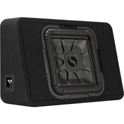 Kicker Solo-Baric TL7T122, slimmad sluten 12 tums baslåda, 2 ohm