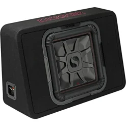 Kicker Solo-Baric TL7T122, slimmad sluten 12 tums baslåda, 2 ohm