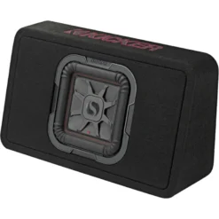 Kicker Solo-Baric TL7T82, slimmad sluten 8 tums baslåda, 2 ohm