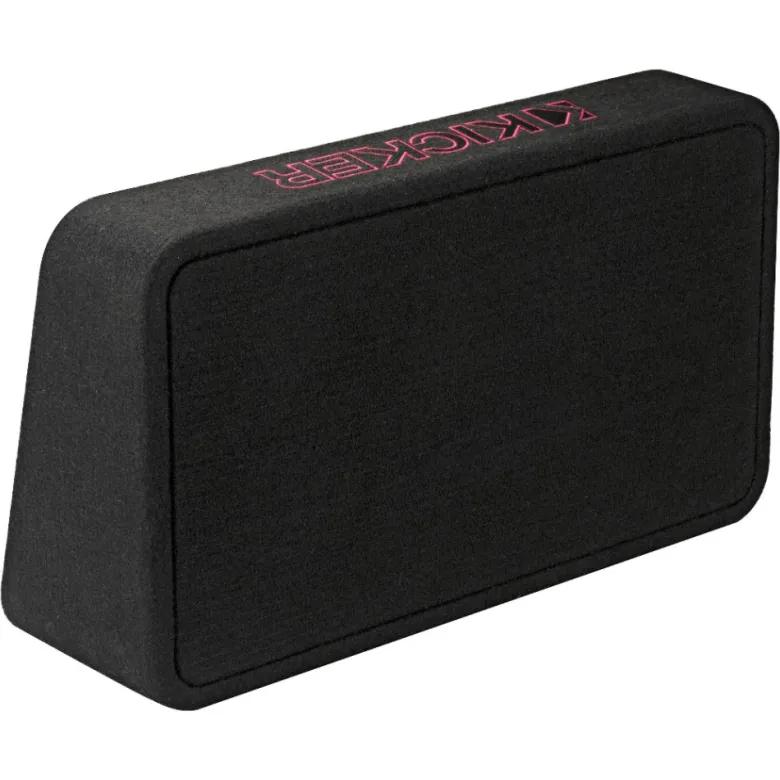 Kicker Solo-Baric TL7T82, slimmad sluten 8 tums baslåda, 2 ohm