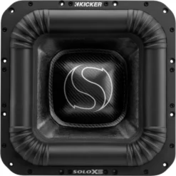 Kicker SoloXS L7XS152, fyrkantigt 15 tums baselement, 2x2 ohm
