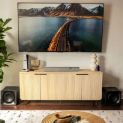 Klipsch Flexus Core 100W soundbar med virtuell Dolby Atmos, valnöt