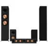 Klipsch Reference R-600F 5.0 högtalarpaket, svart
