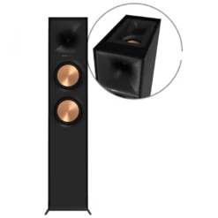 Klipsch R-605FA golvhögtalare med Dolby Atmos, svart par
