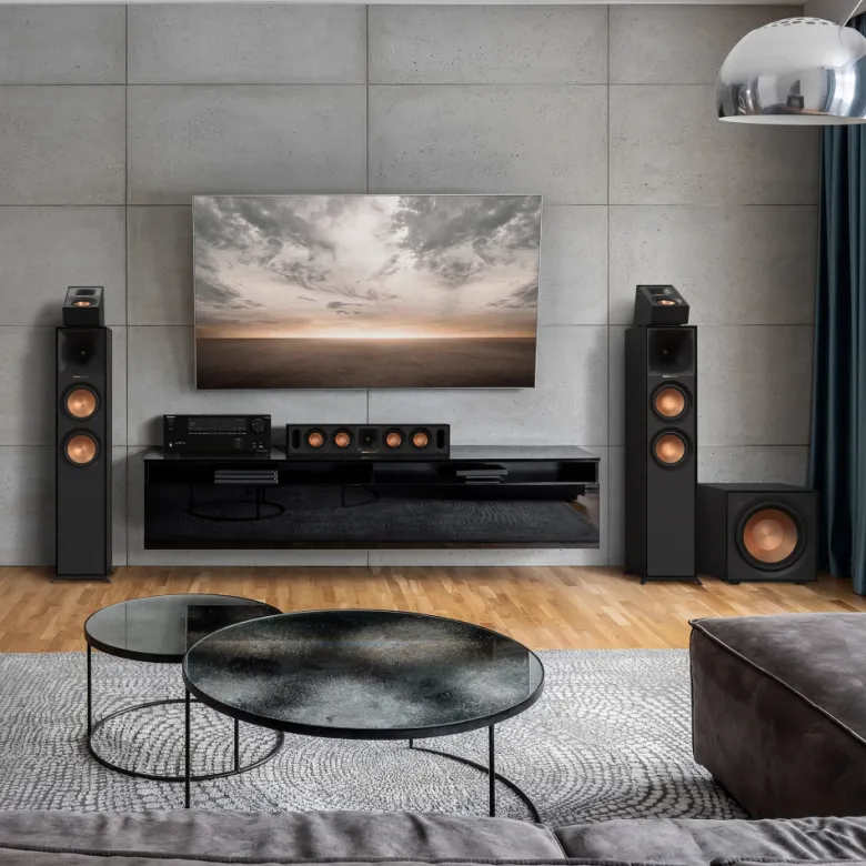 Klipsch R-600F golvhögtalare, svart par