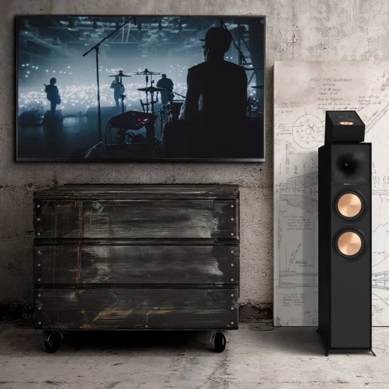 Klipsch R-600F golvhögtalare, svart par