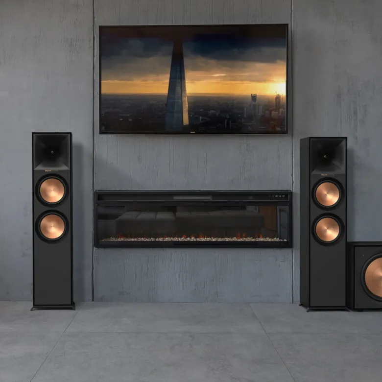Klipsch R-800F golvhögtalare, svart par