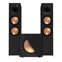 Klipsch R-800F & R-121SW 2.1 högtalarpaket, svart