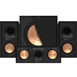 Klipsch R-50M, R-50C & Klipsch R-101SW 3.1 högtalarpaket, svart