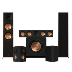Klipsch RP-8000F II 5.1 högtalarpaket med RP-1400SW, svart