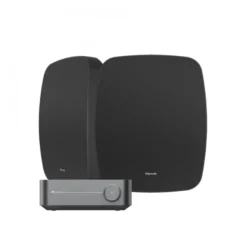 Klipsch RSM-525 i svart med Wiim Amp, utomhuspaket