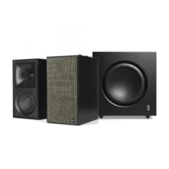 Klipsch The Fives med Audio Pro SW-10, aktivt 2.1 högtalarpaket i svart