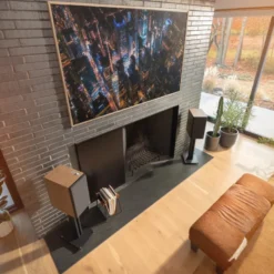 Klipsch The Nines II aktiva streaminghögtalare med HDMI & Dolby Atmos, valnöt par