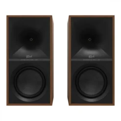 Klipsch The Sevens, aktiva stativhögtalare, valnöt