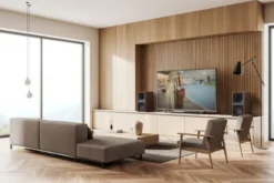 Klipsch The Sevens, aktiva stativhögtalare, valnöt