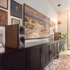 Klipsch The Sevens II aktiva streaminghögtalare med HDMI & Dolby Atmos, valnöt par