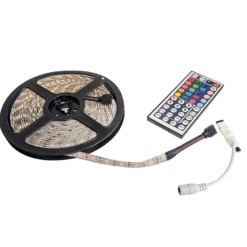 LED tape 5m RGB-kit 12v/220v med fjärrkontroll