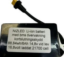 Li-ion batteri 16,8 V (2024) 6Ah Vapcell värsting celler, till E40F lyser 1,5 h med dubbelkitt