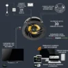 Lithe Audio Wifi Multiroom 6.5" Master In-Ceiling, styck