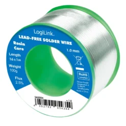 LogiLink Blyfritt lödtenn, 1.00mm 100g
