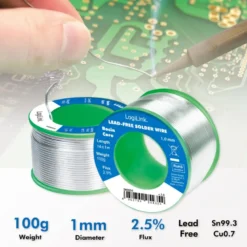 LogiLink Blyfritt lödtenn, 1.00mm 100g