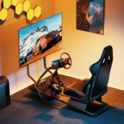 LogiLink Racing Cockpit, racingstol med skärmfäste 32-50"