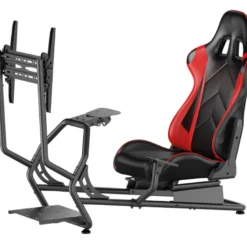 LogiLink Racing Cockpit, racingstol med skärmfäste 32-50"
