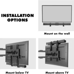 LogiLink Universalfäste för soundbar, 86-155 mm djup
