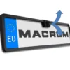Macrom backkamera med nummerplåtshållare