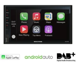Macrom M-DL7000D bilstereo med CarPlay, Android Auto, DAB+ och Bluetooth