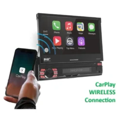Macrom T6593DAB bilstereo med motoriserad skärm, Android 13 & mer