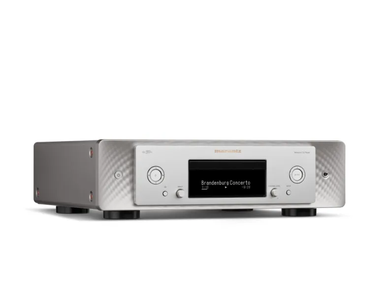 Marantz CD50n CD-spelare med nätverk, silver/guld