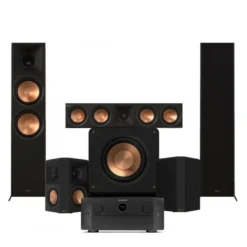 Marantz Cinema 40 & Klipsch Reference RP-8000F II 5.1 hemmabiopaket, svart