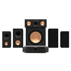 Marantz Cinema 70S & Klipsch Reference R-50M 5.1 hemmabiopaket, svart