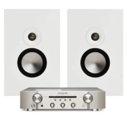 Marantz PM6007 med Monitor Audio Bronze On-Wall 7G i vitt, stereopaket