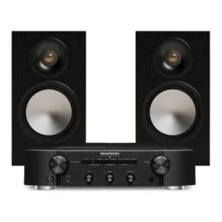 Marantz PM6007 med Monitor Audio Bronze 50 7G i svart, stereopaket