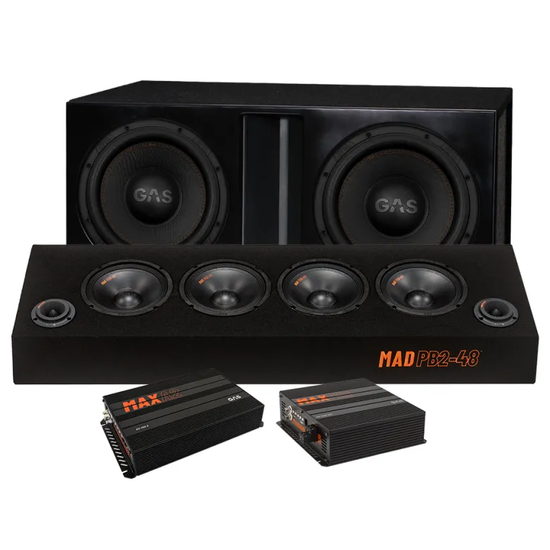 Maxat raggarpaket med MAX S1-12 baspaket & MAD PB2-48