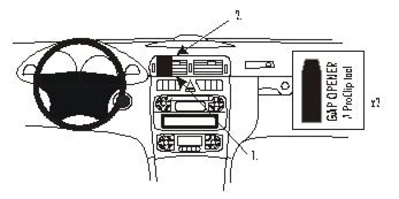 Mercedes Benz C-Klass 00-06, Centrerad